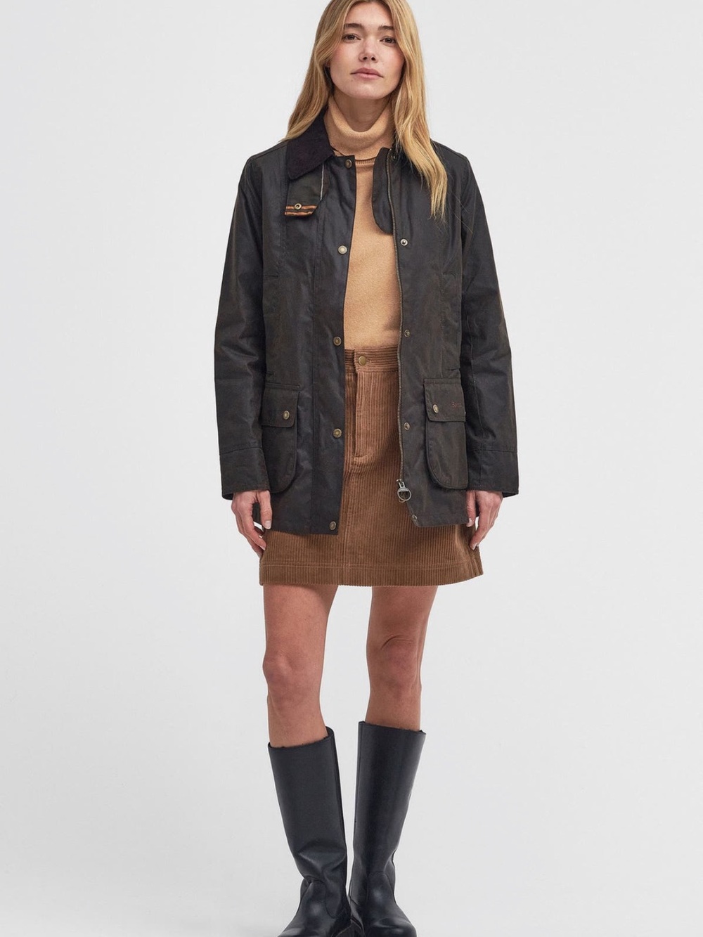 Barbour Olive Green Waxed Field Jacket 🍂